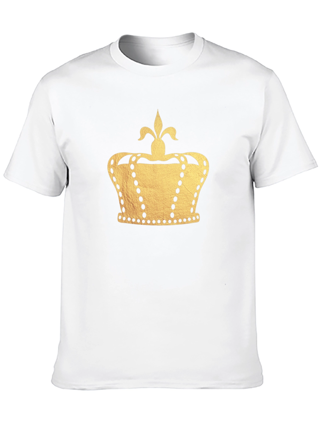 Black Gold Crown Graphic Black T-Shirt view 10