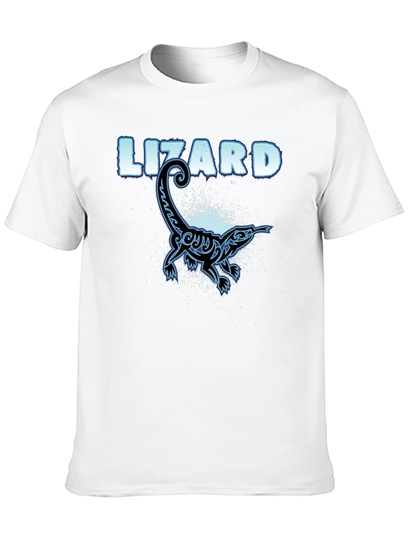 Black Cool Lizard Graphic T-Shirt - Black Cotton Tee view 10