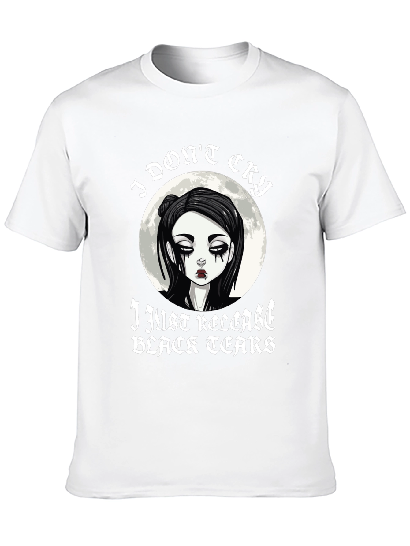 Black Emo Black Tears T-Shirt view 10