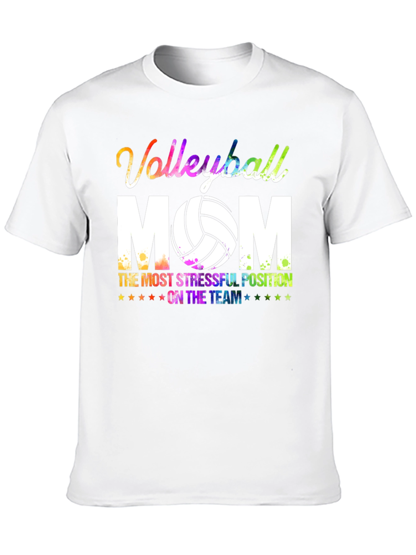 Black Volleyball Mom Graphic T-Shirt view 10