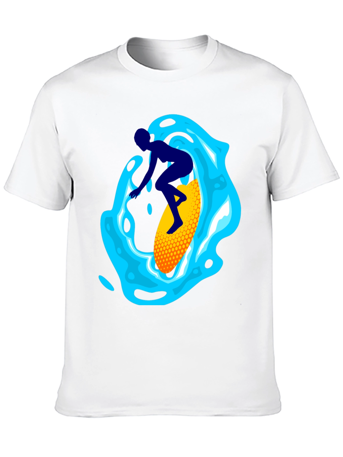 Black Surfer Graphic Tee - Black Cotton Blend view 10