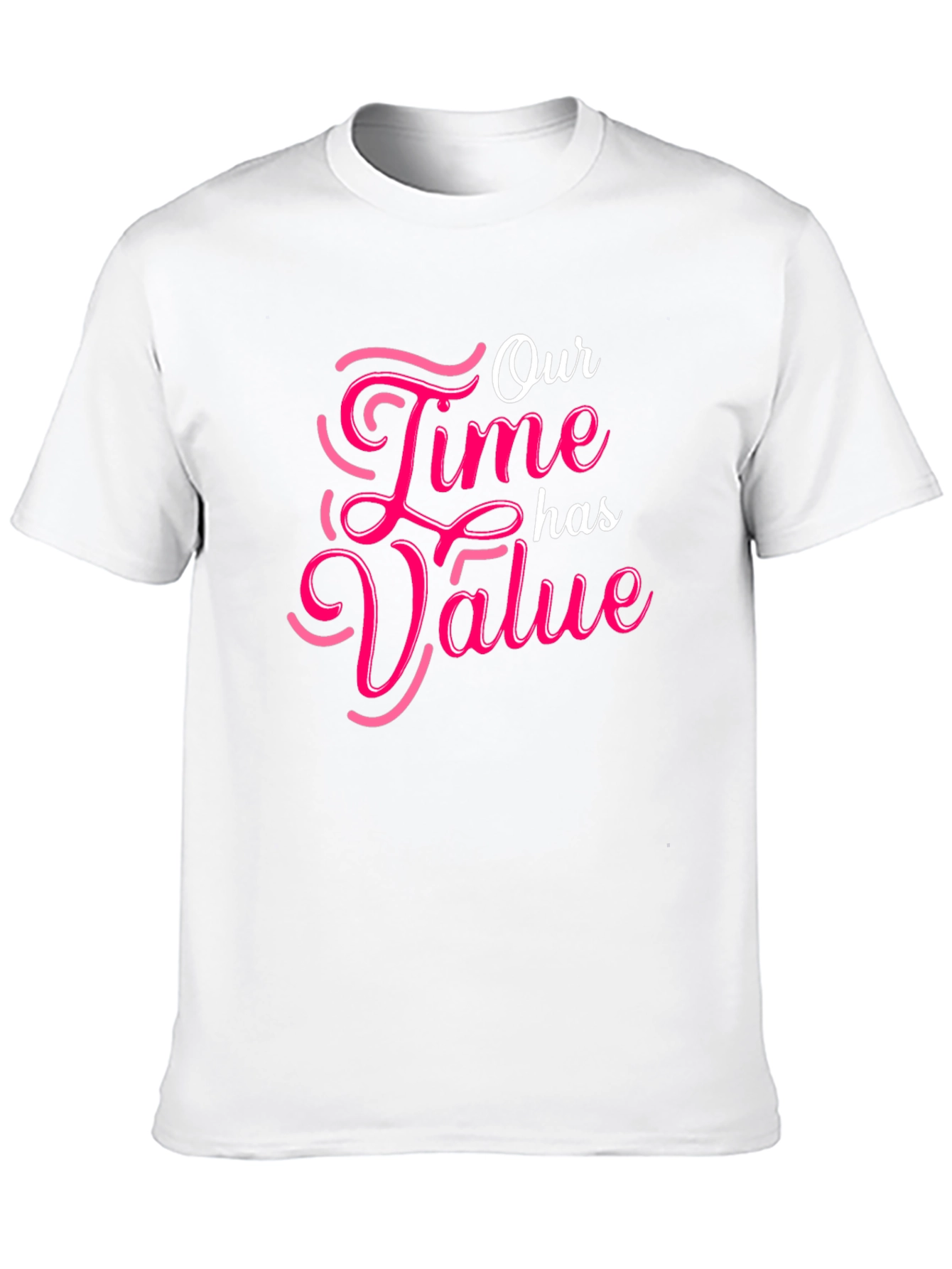 Black Our Time Has Value Black Graphic Tee view 10