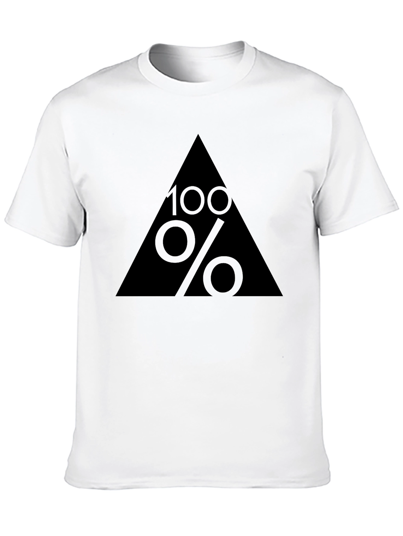 Black 100% Graphic Tee - Black Cotton Blend Comfort Fit view 10