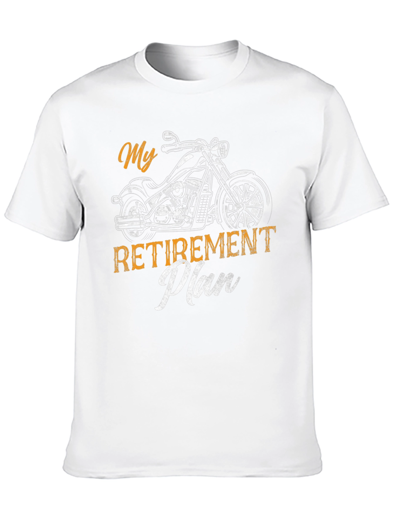 Black My Retirement Plan Motorcycle T-Shirt view 10