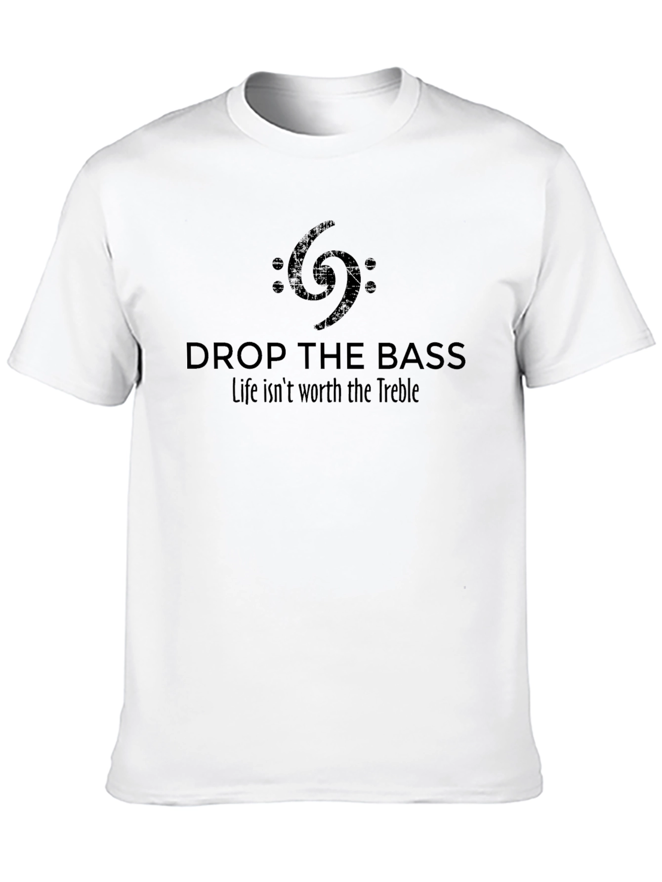 Black Drop the Bass Graphic Tee - Music Lover T-Shirt view 10