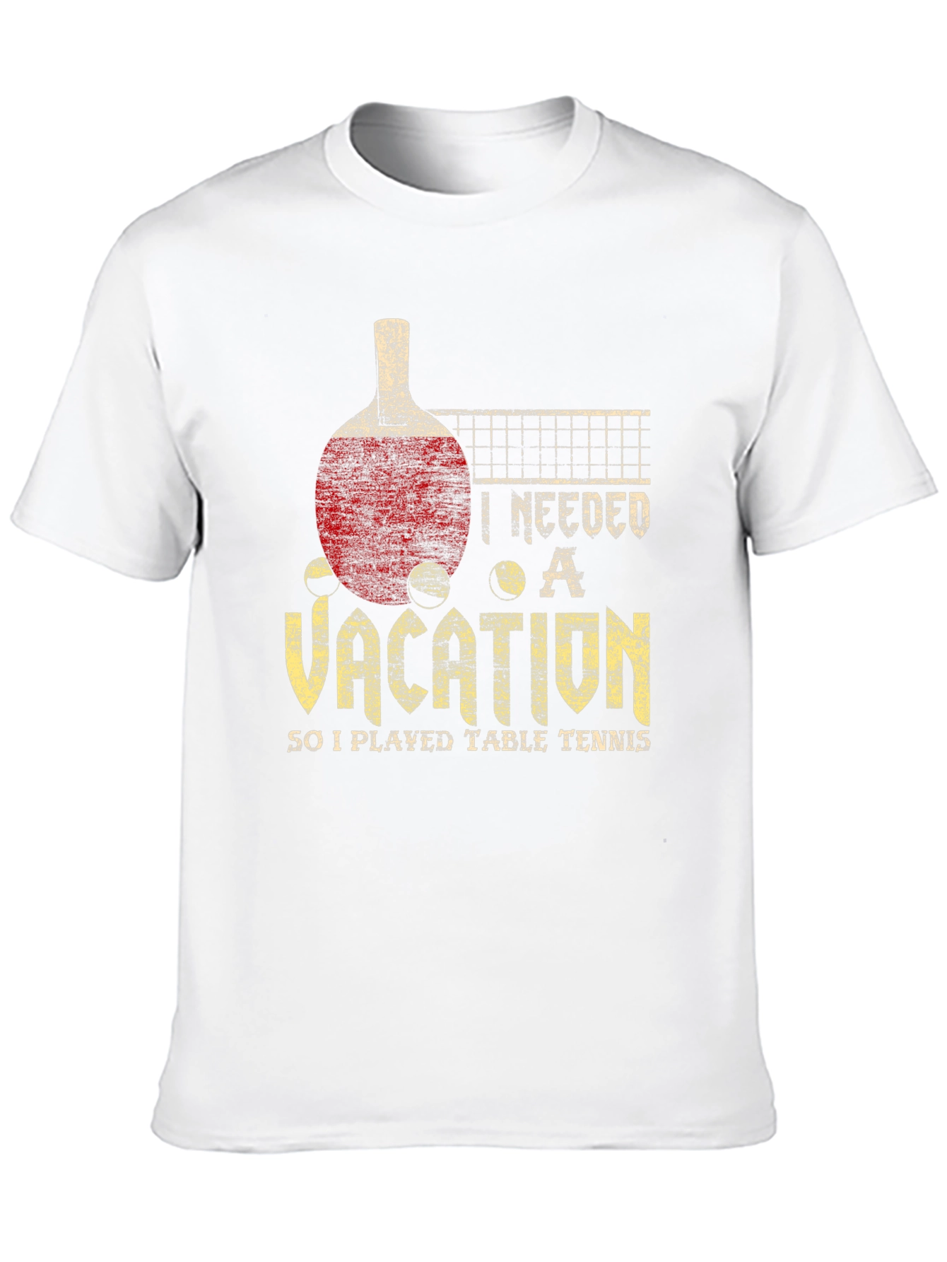 Black Vacation Table Tennis T-Shirt view 10