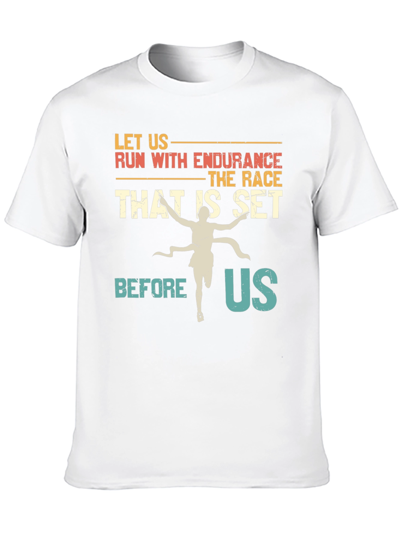 Black Endurance Race Graphic T-Shirt - Inspiring Design view 10