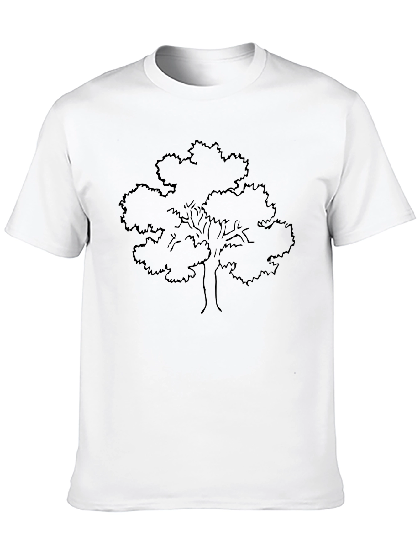 Black Black Tree Graphic Tee - Nature Inspired Style view 10