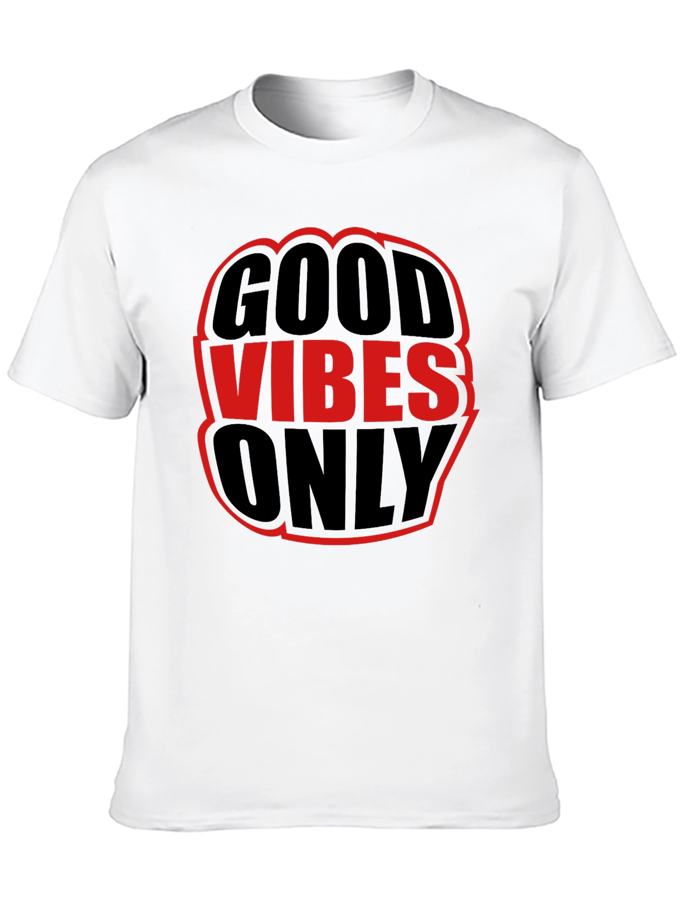 Black Good Vibes Only Graphic Tee - Black view 10