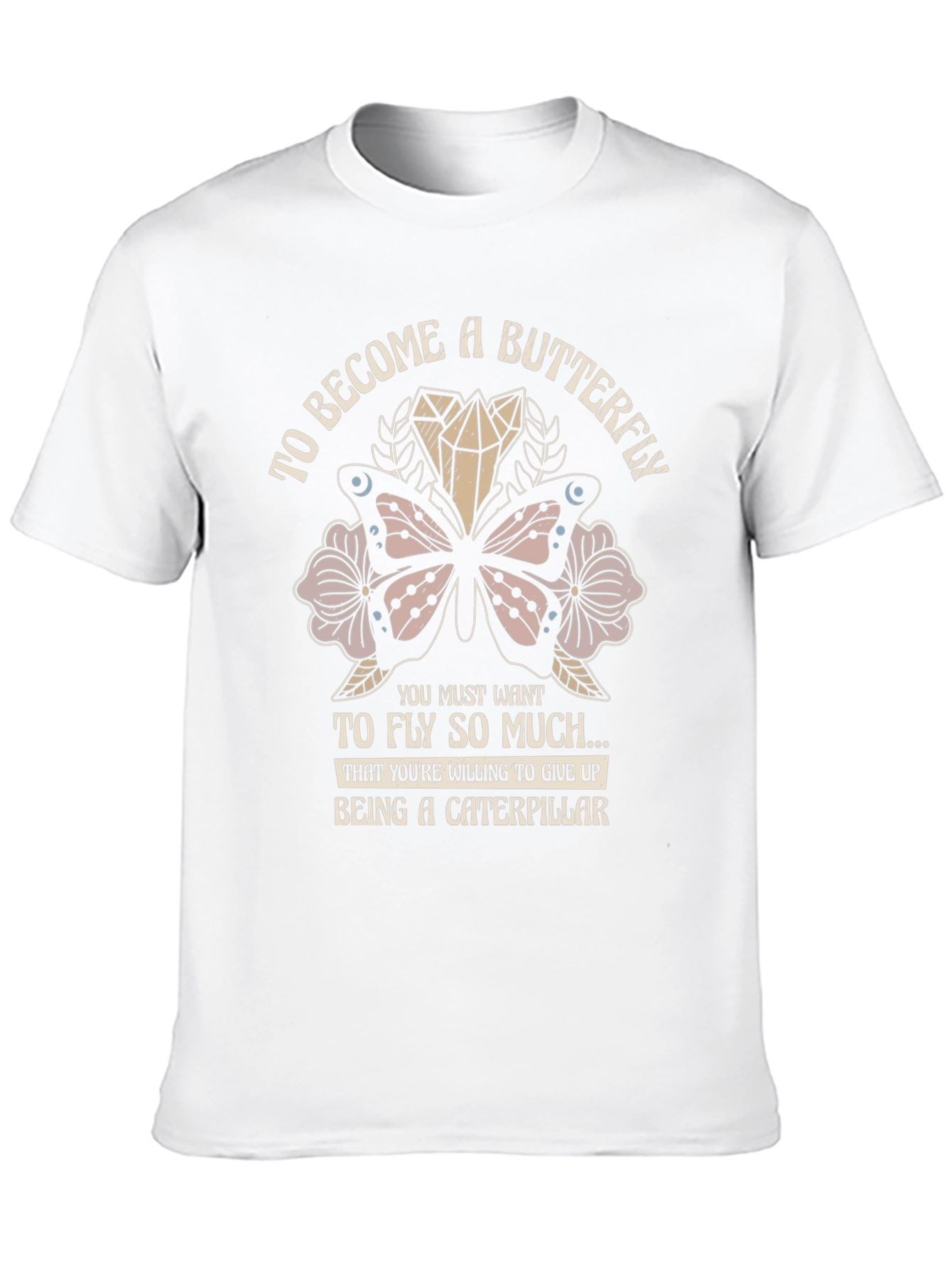 Black Butterfly Caterpillar T-Shirt - Motivational Tee view 10