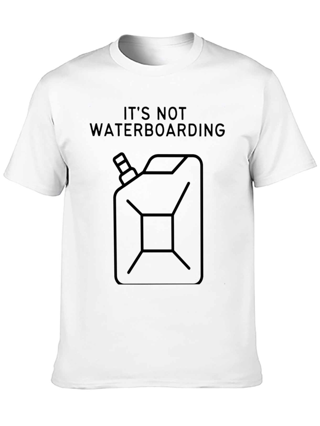 Black It's Not Waterboarding - Funny Graphic T-Shirt view 10