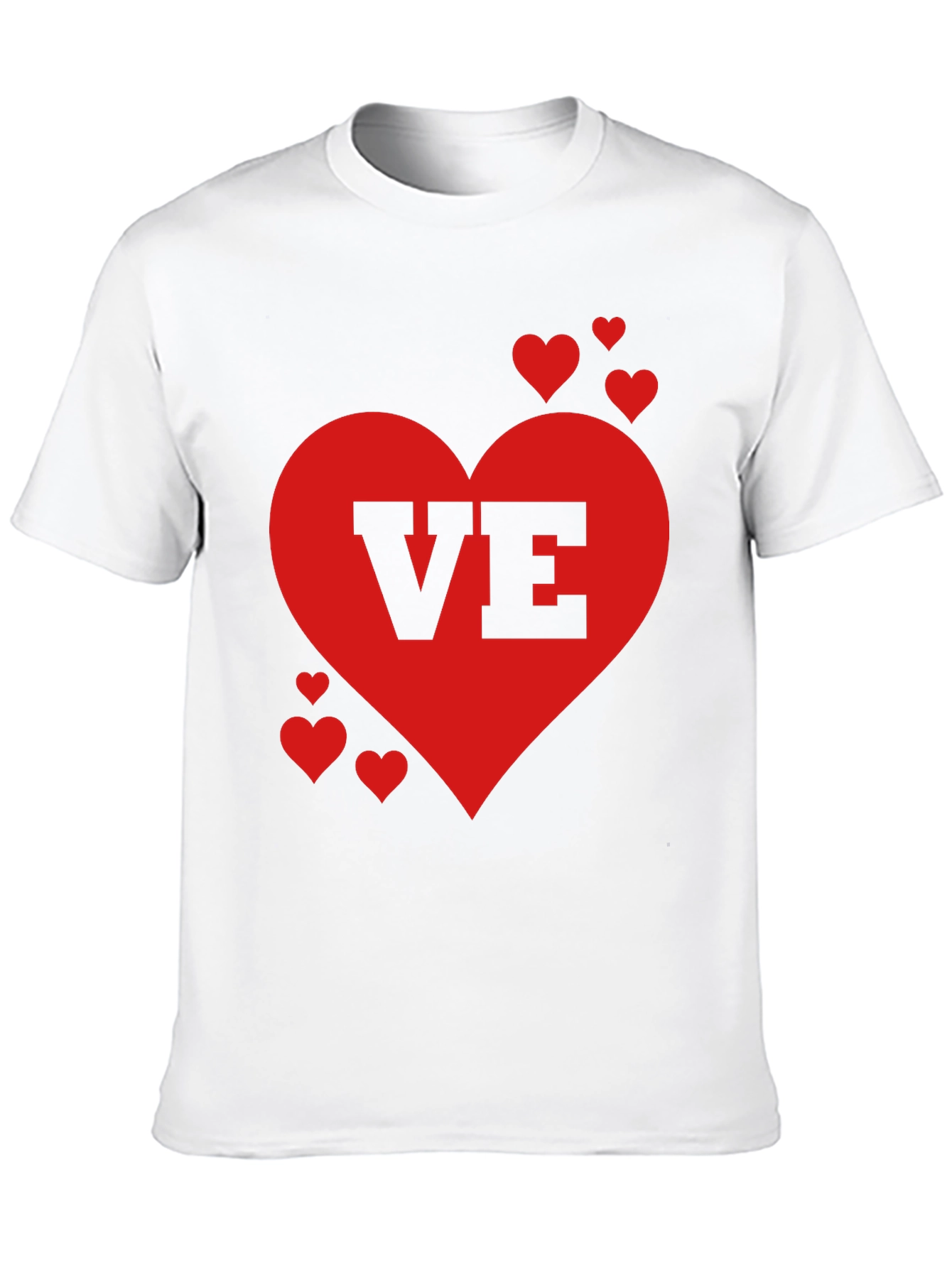 Black Love Valentine's Day Heart Graphic Tee Shirt view 10