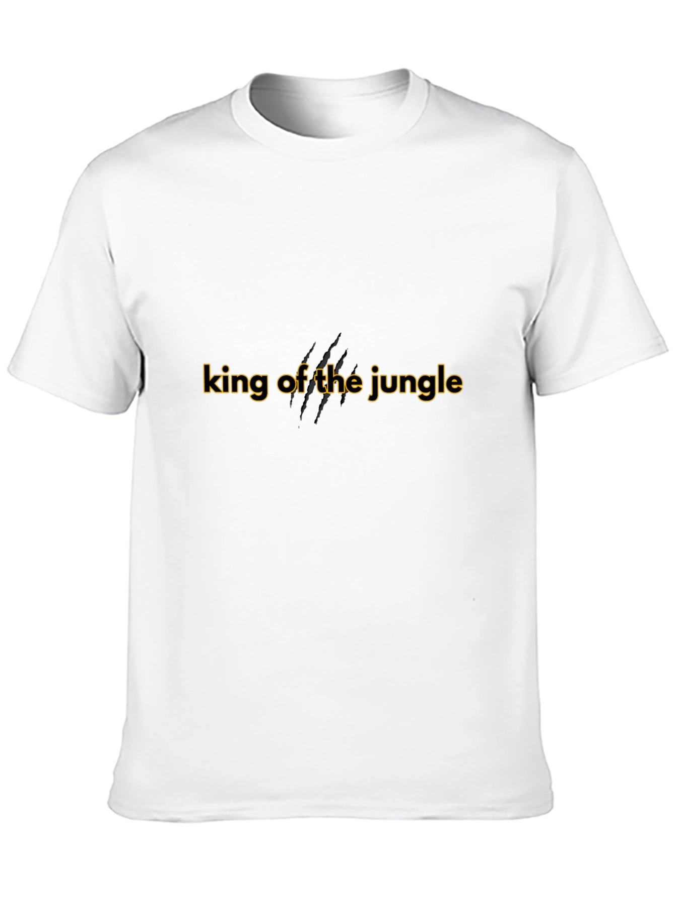 Black King of the Jungle Black Graphic T-Shirt view 10