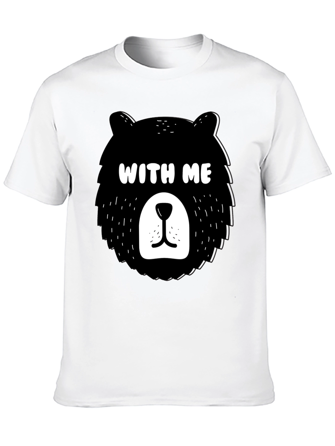 Black Bear With Me Graphic Tee - Fun & Stylish! view 10
