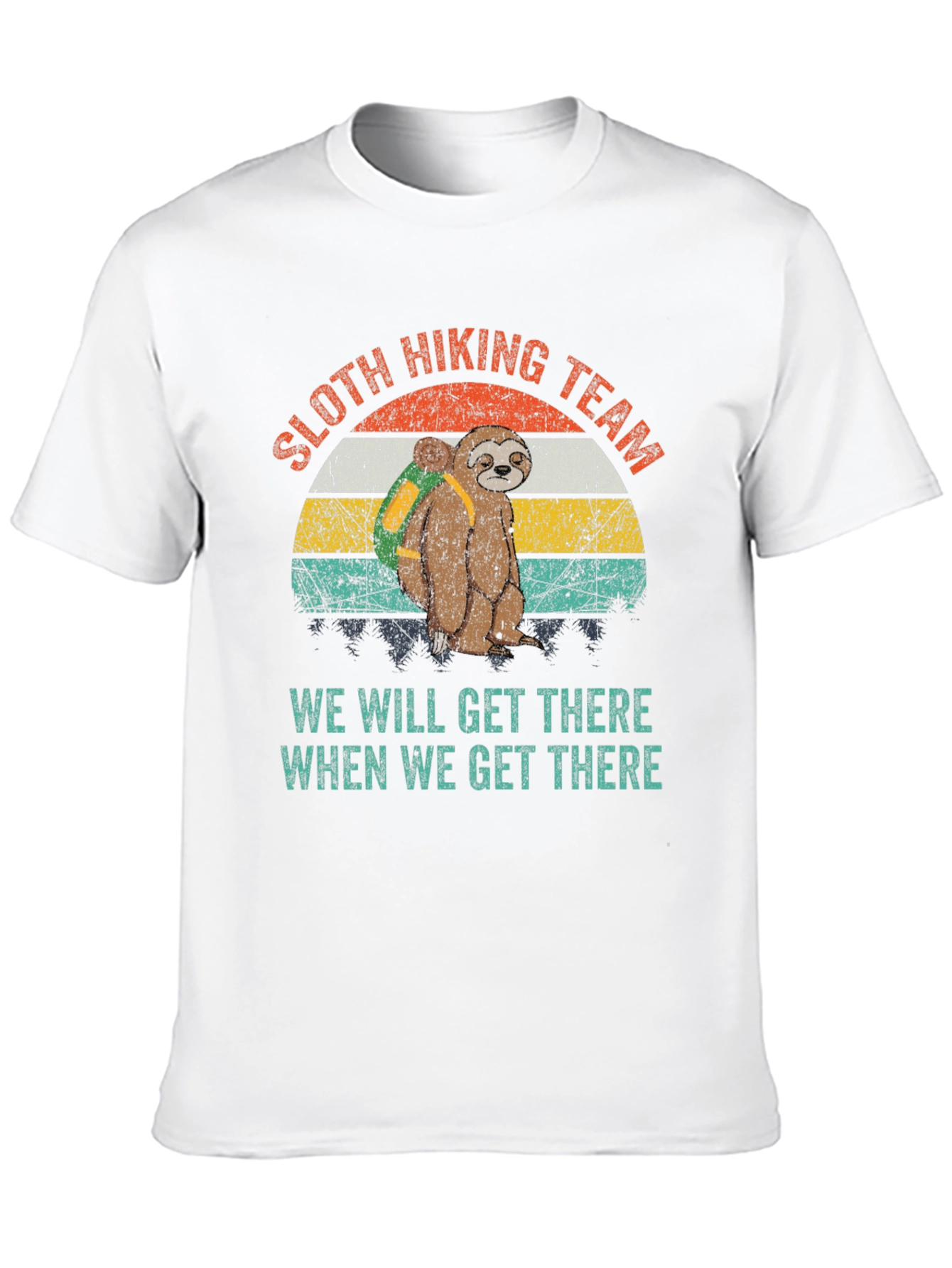 Black Sloth Hiking Team T-Shirt view 10