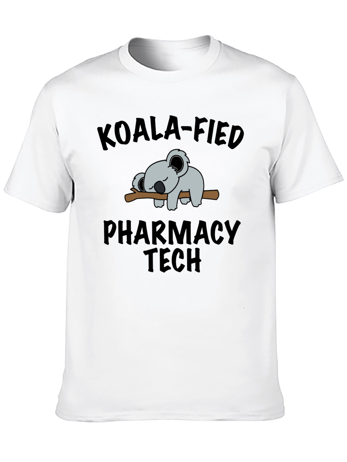 Black Koala-Fied Pharmacy Tech Graphic Tee view 10