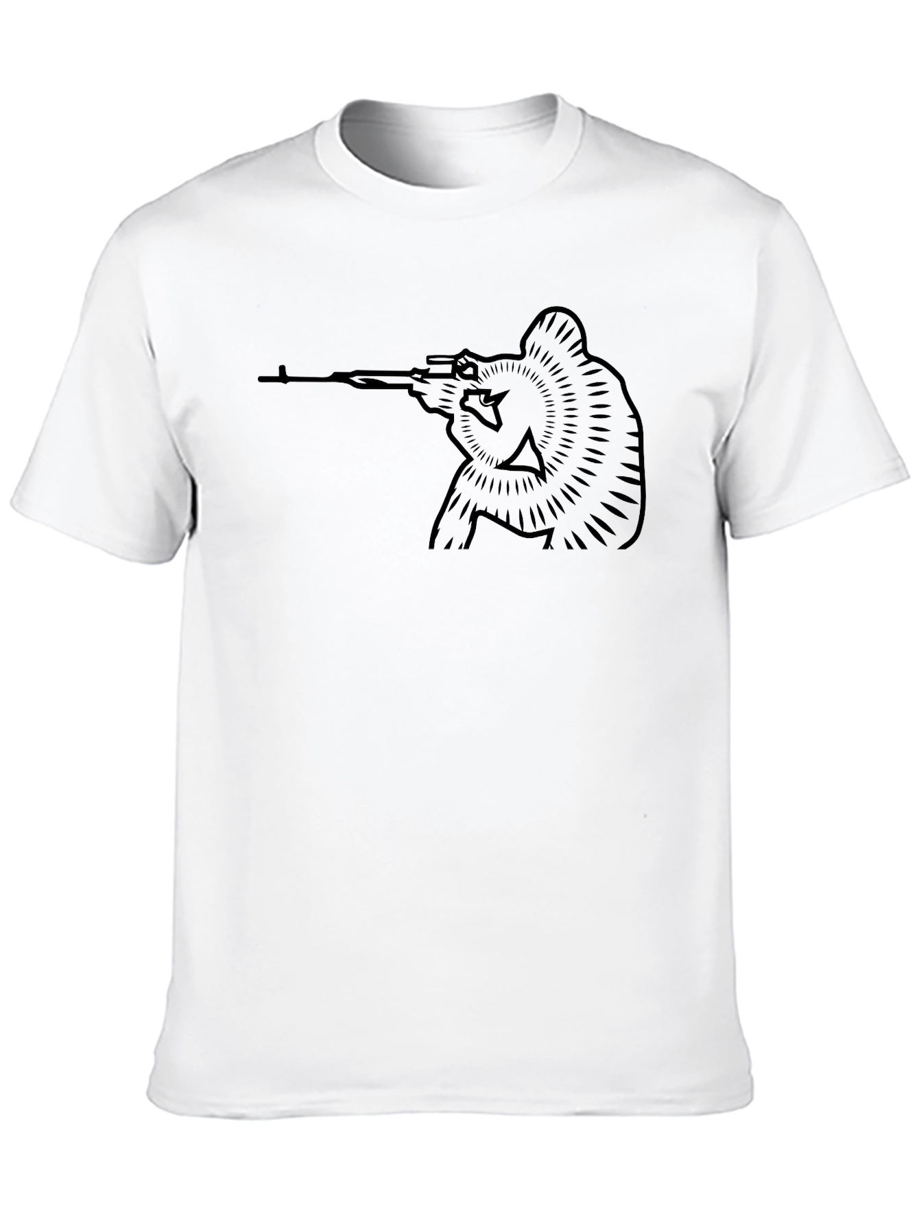 Black Black Sniper Graphic T-Shirt view 10