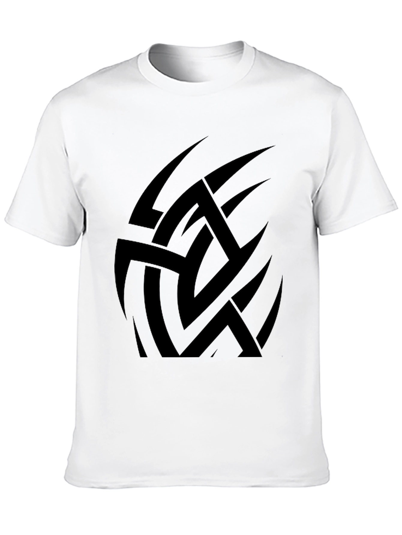 Black Tribal Graphic Black T-Shirt for Men view 10
