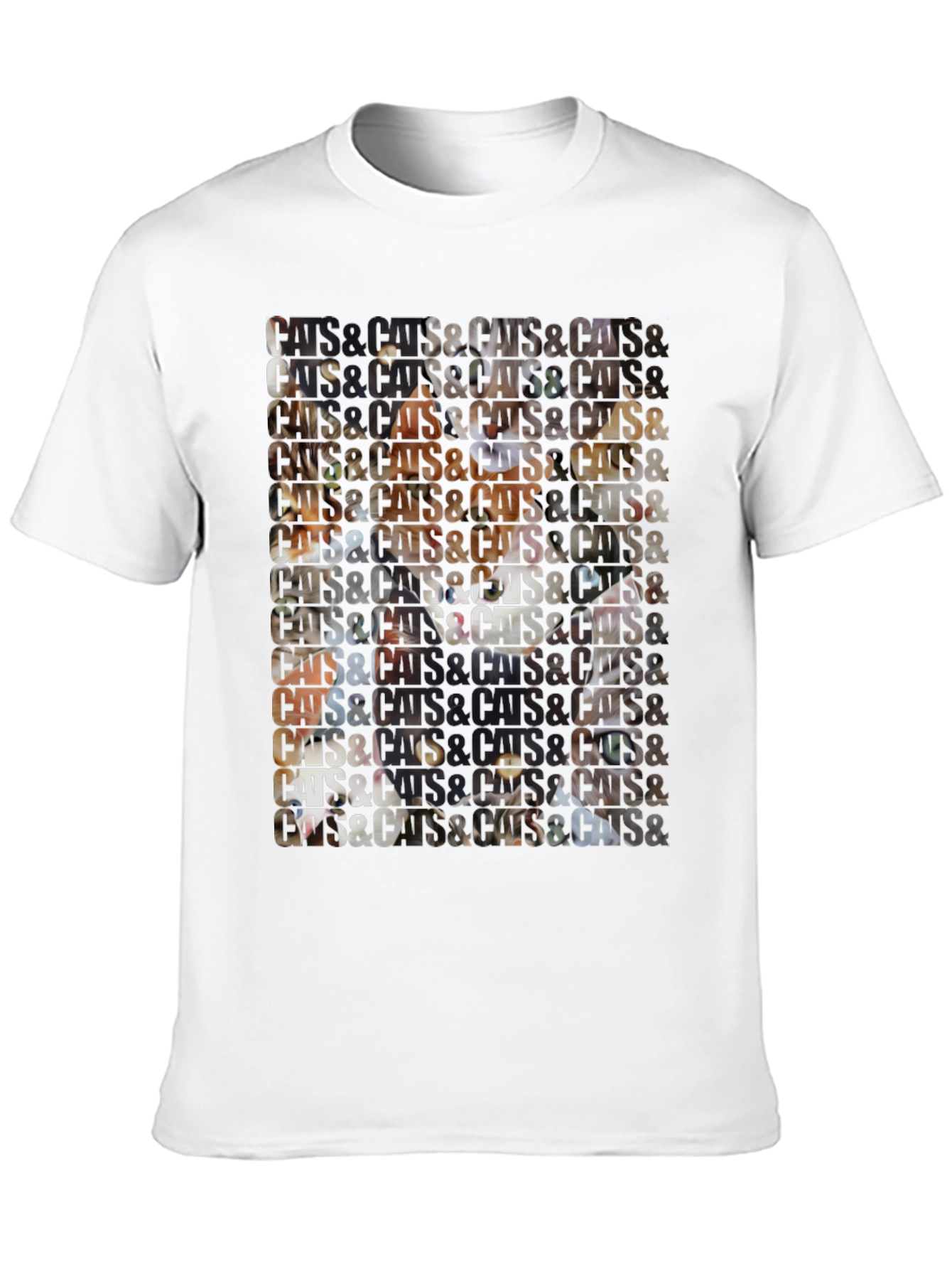 Black Cats Patterned Graphic T-Shirt view 10
