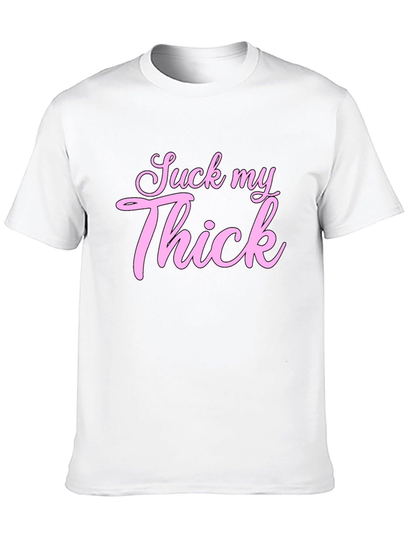 Black Suck My Thick Graphic Tee - Black view 10