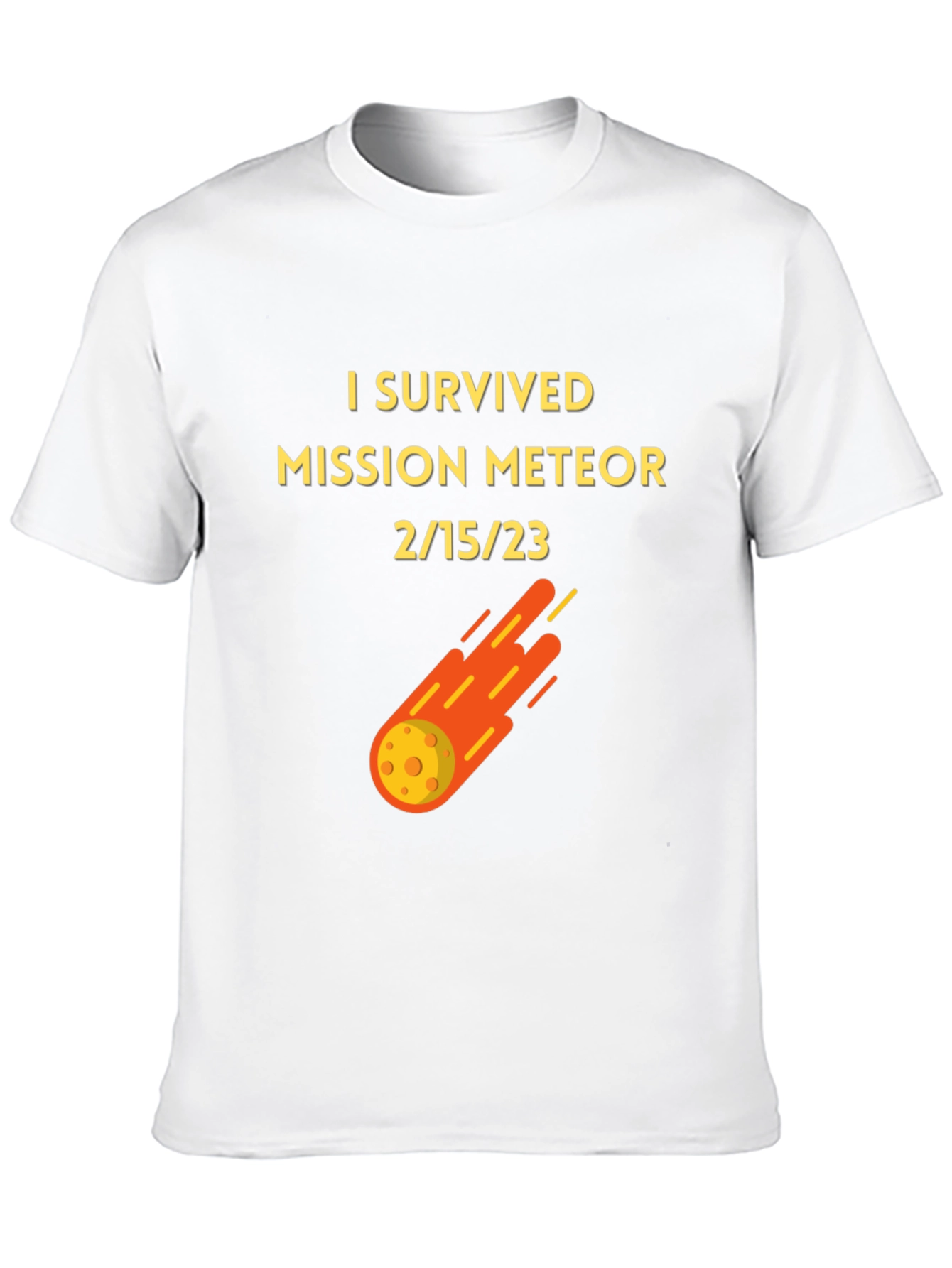 Black I Survived Mission Meteor Black T-Shirt view 10