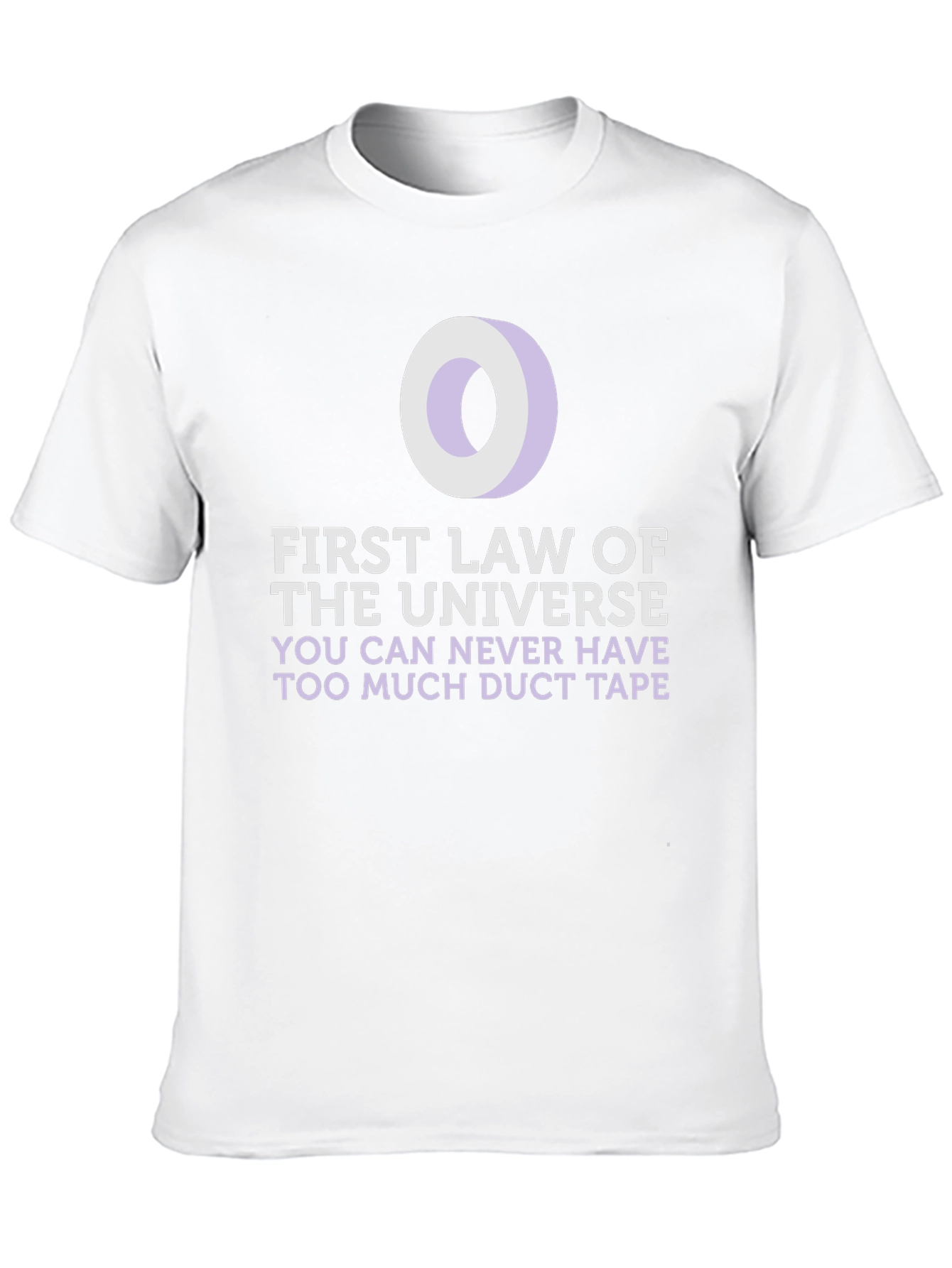 Black Duct Tape T-Shirt: First Law of the Universe Funny Tee view 10