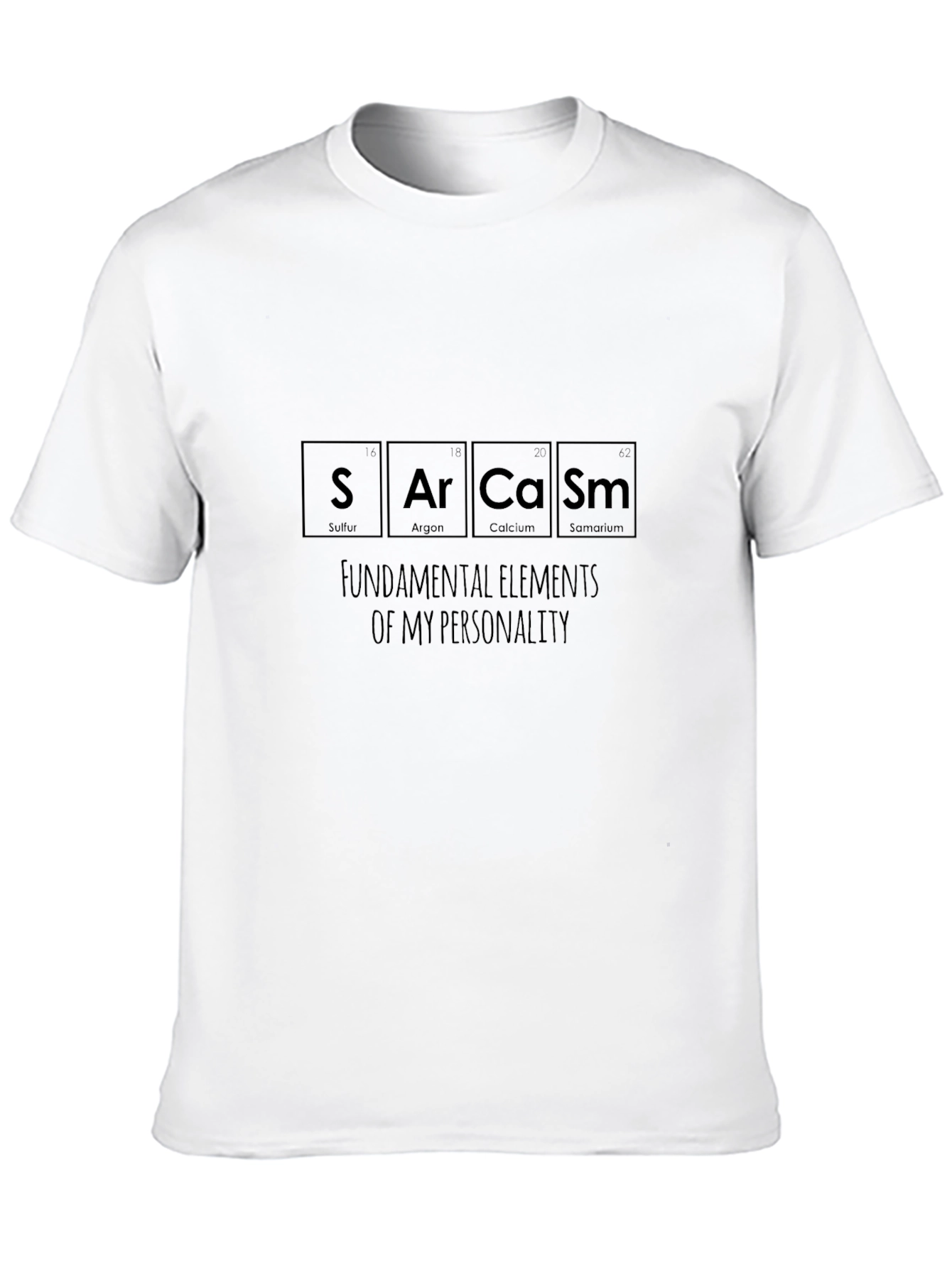 Black Sarcasm T-Shirt - Funny Periodic Table Tee view 10
