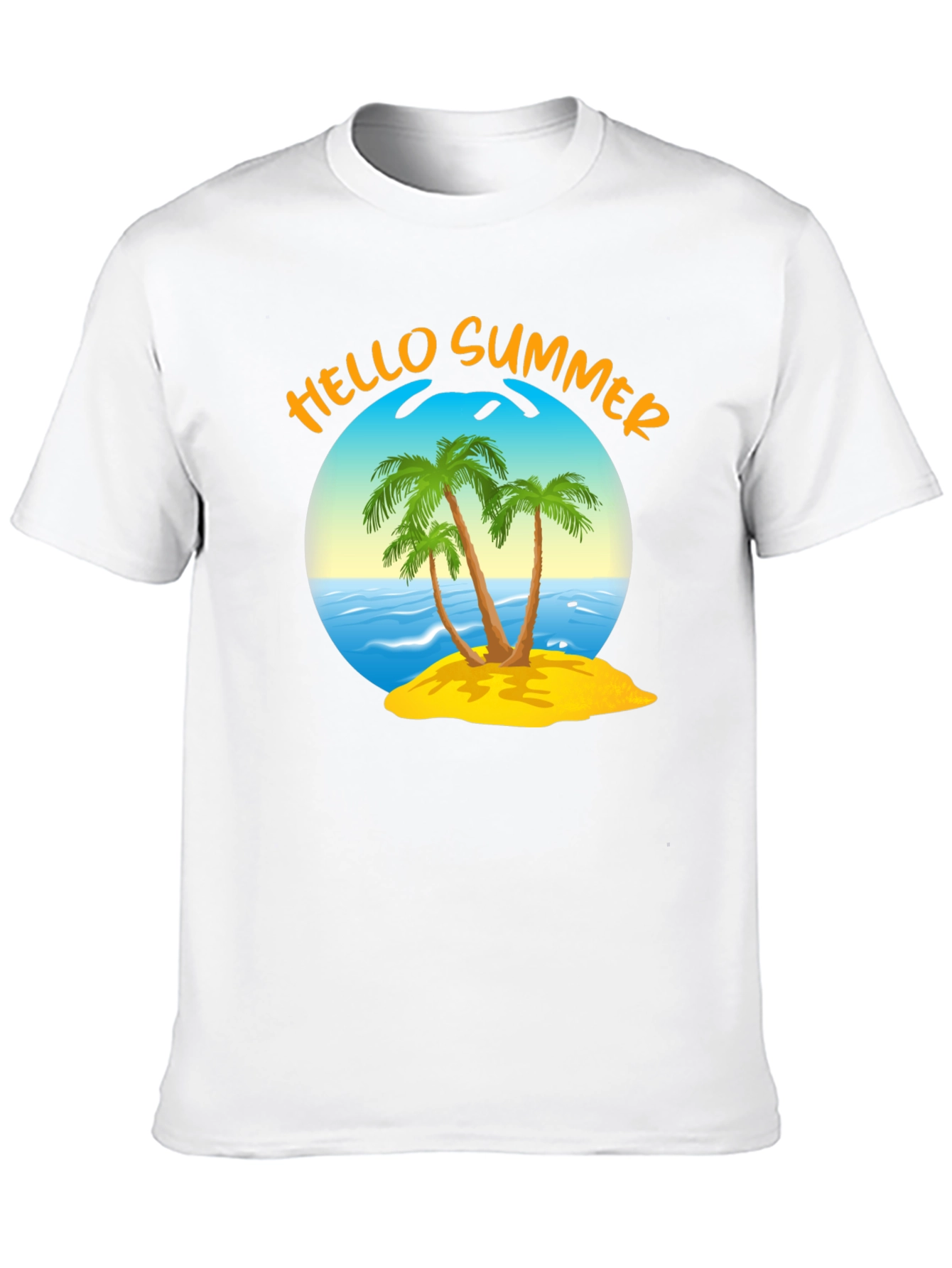 Black Hello Summer Graphic T-Shirt view 10