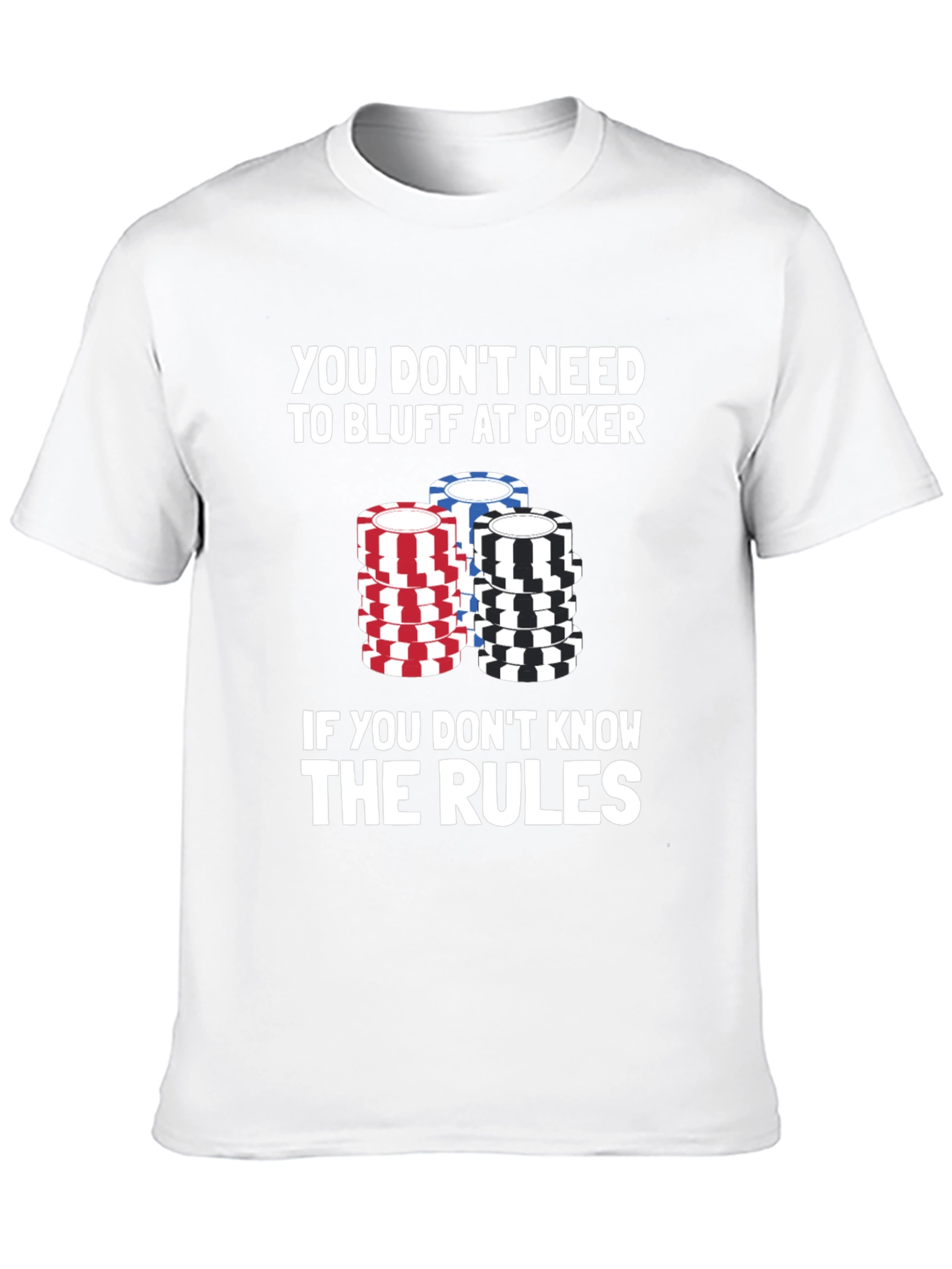 Black Poker Rules Graphic Tee view 10