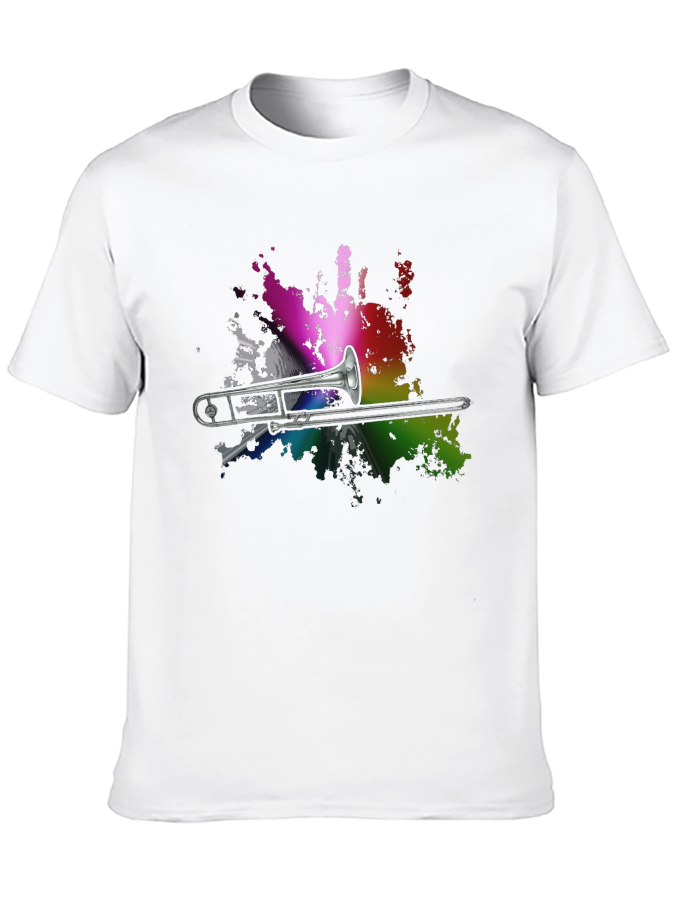 Trombone Rainbow Splash Graphic T-Shirt - 10