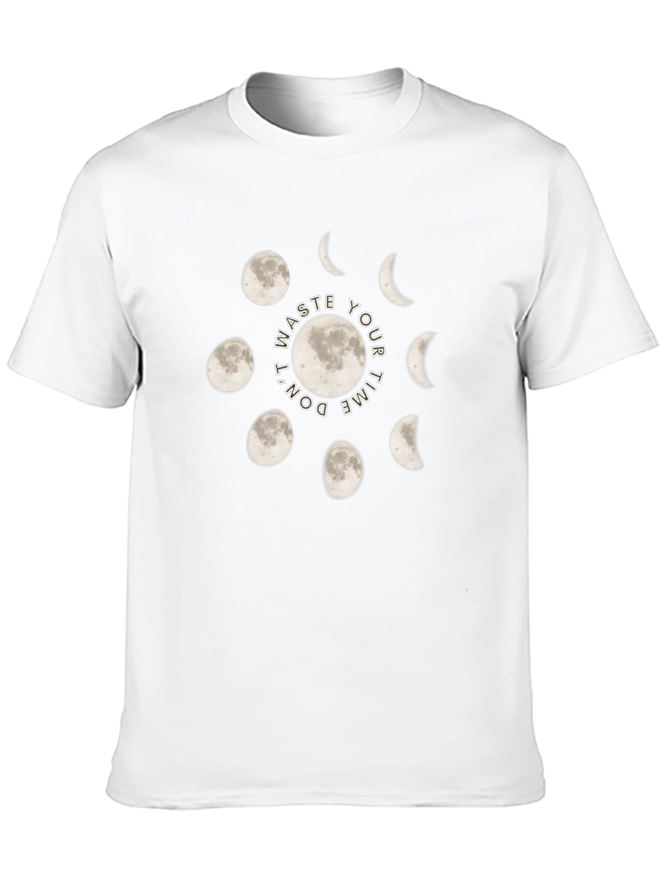 Black Lunar Cycle Graphic Tee - Don't Waste Your Time view 10