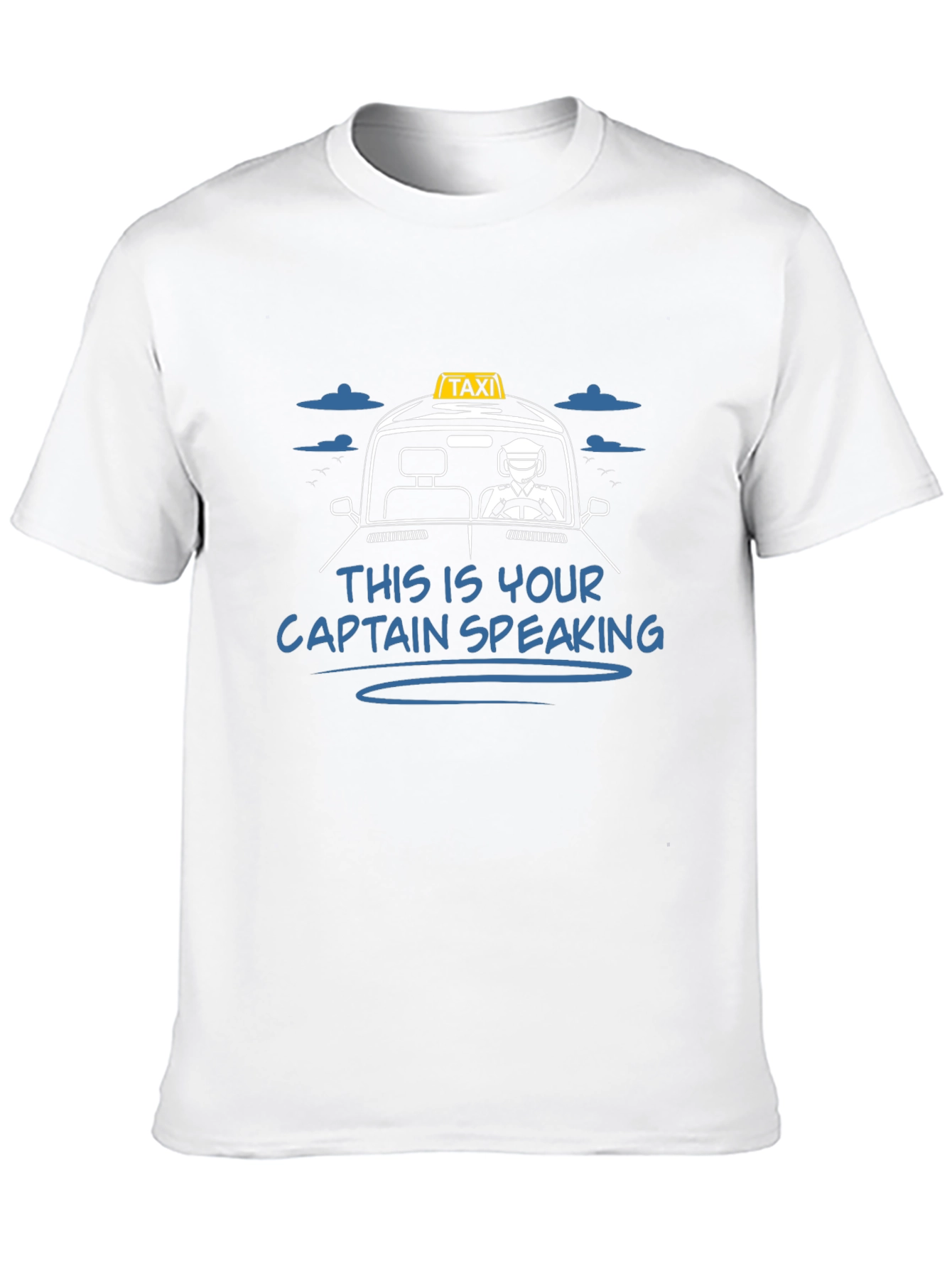 Black Taxi Captain T-Shirt - Driving Humor Tee view 10