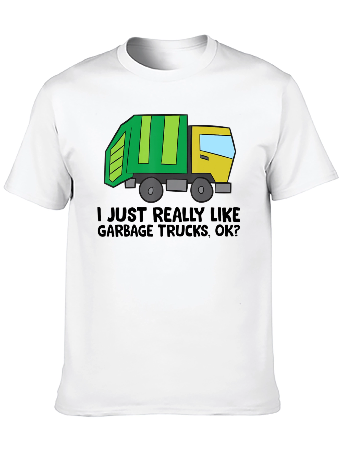 Black Garbage Truck Lover T-Shirt view 10