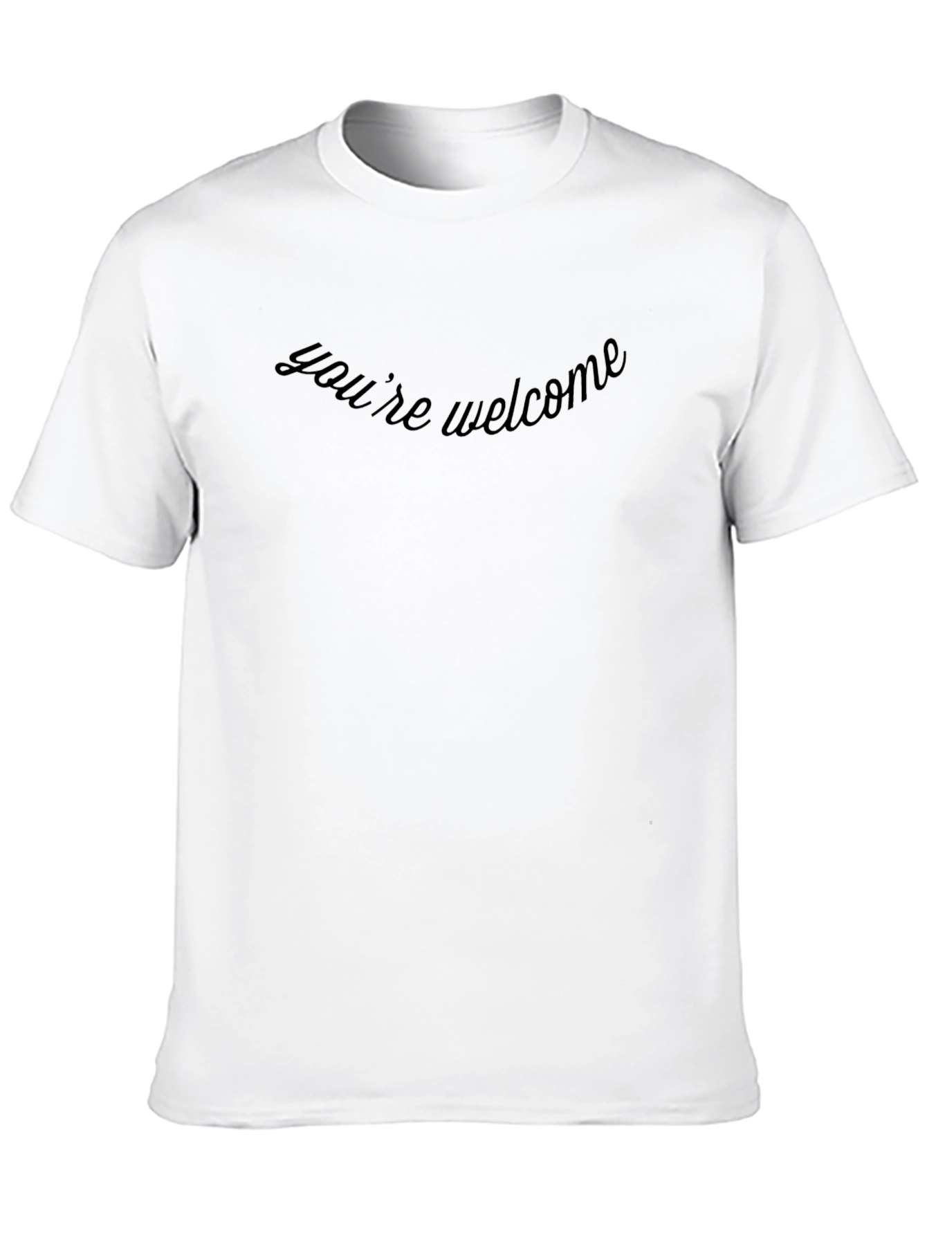 Black You're Welcome Graphic Tee - Soft Comfort Fit view 10