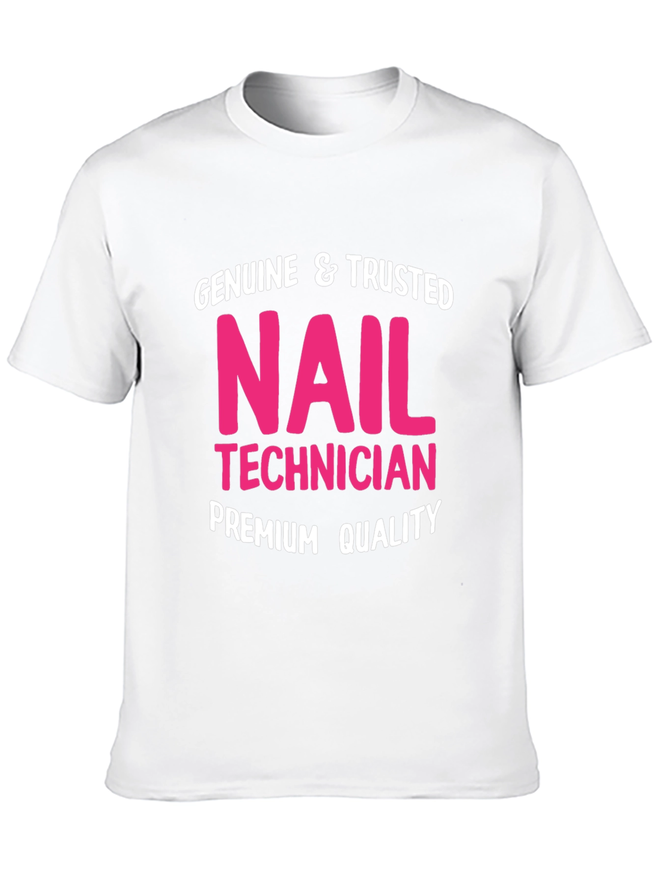 Black Genuine Nail Technician Premium Quality T-Shirt view 10
