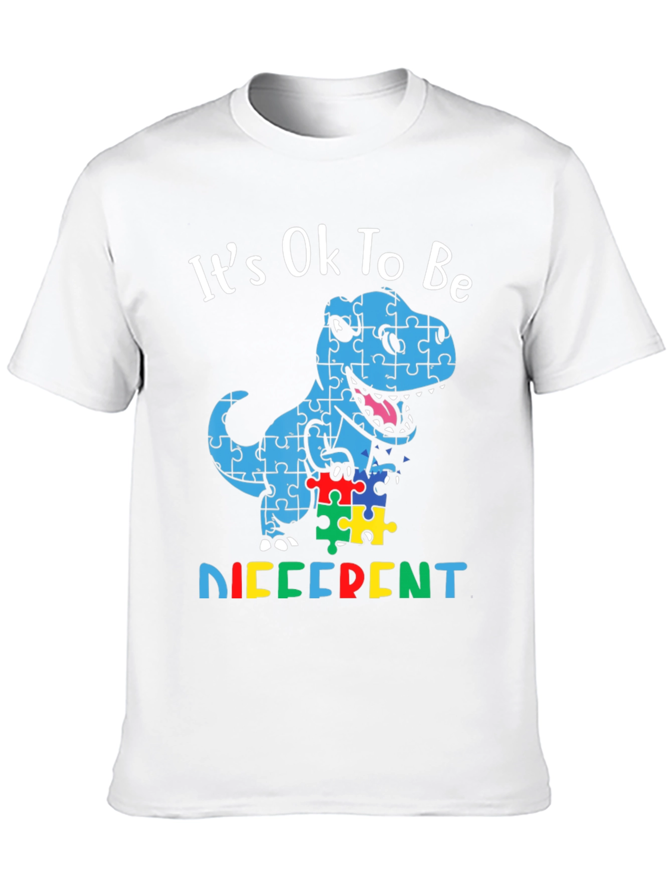 Autism Awareness Dinosaur Puzzle T-Shirt - 10