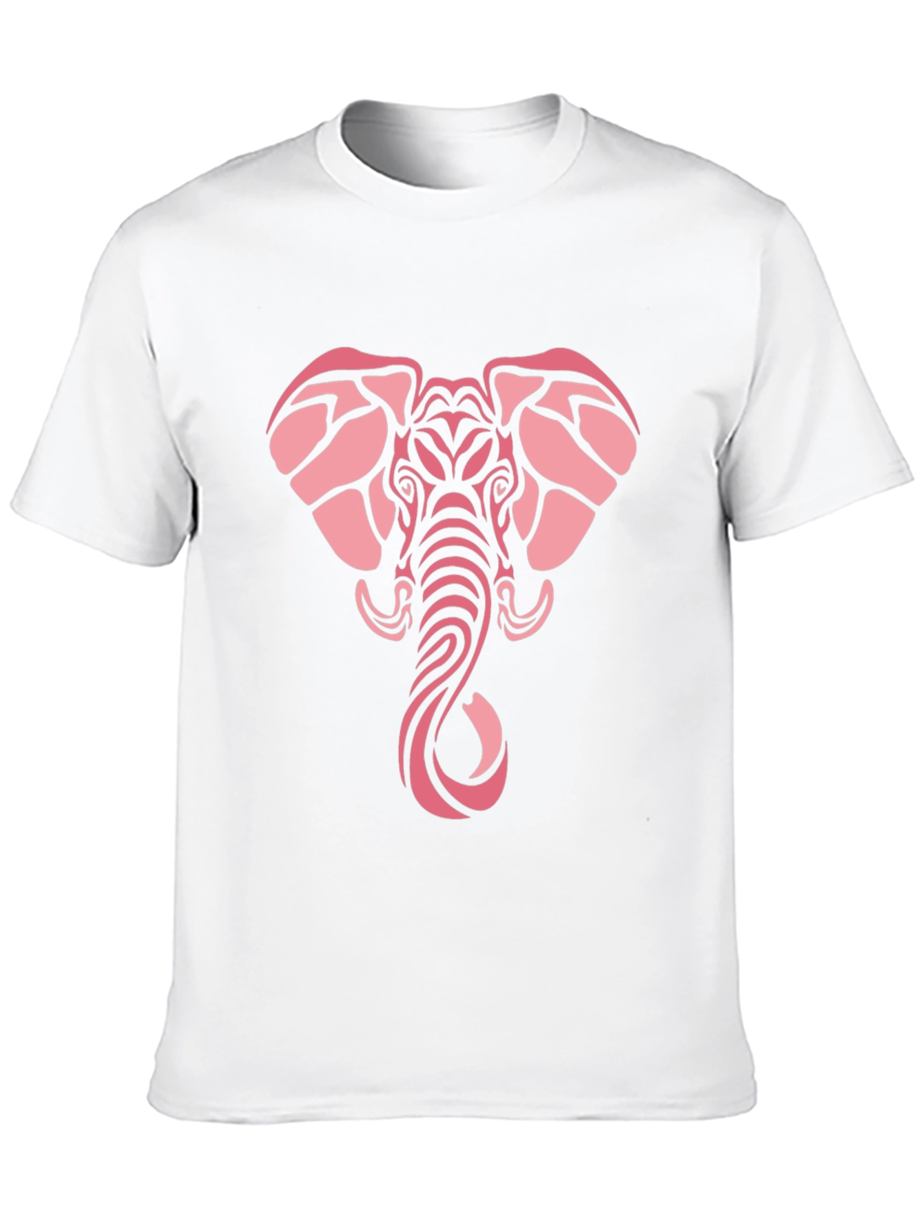 Black Tribal Elephant Graphic Tee - Black Cotton Comfort view 10