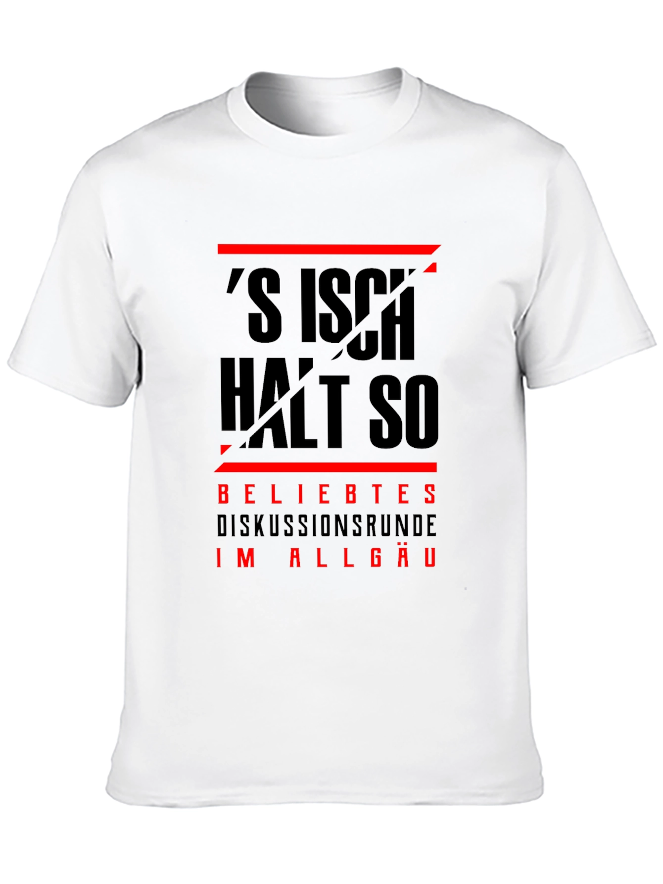 Black Black T-Shirt with German Slogan view 10