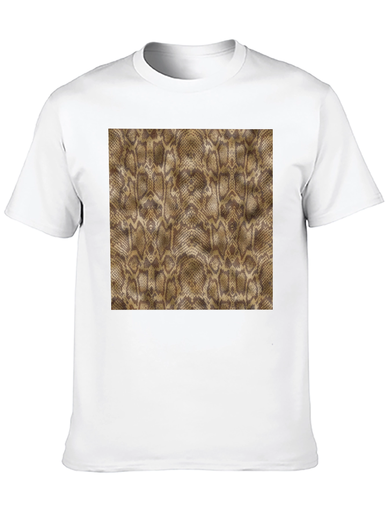 Black Snakeskin Print Black T-Shirt view 10