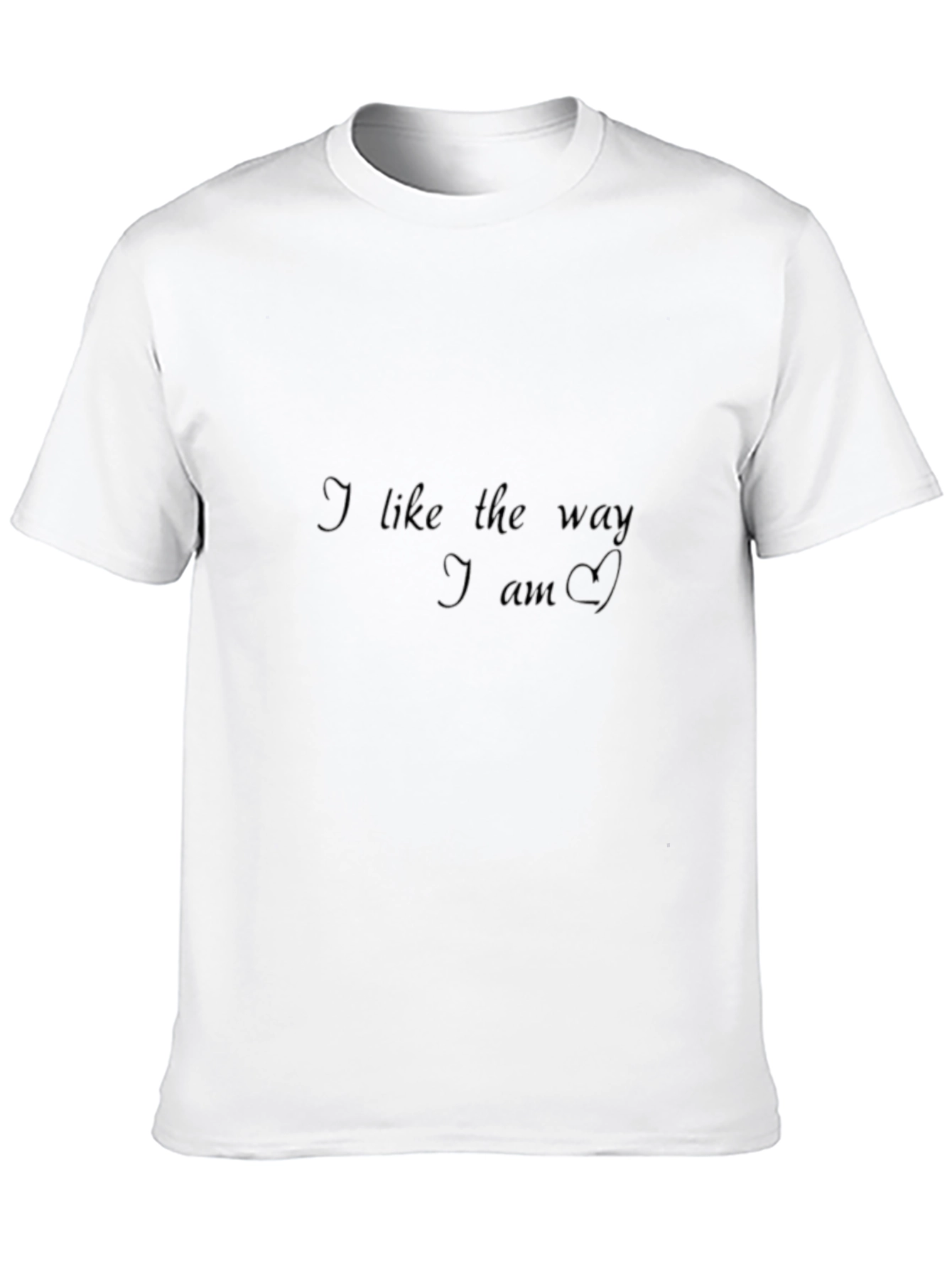 Black I Like The Way I Am Black T-Shirt view 10