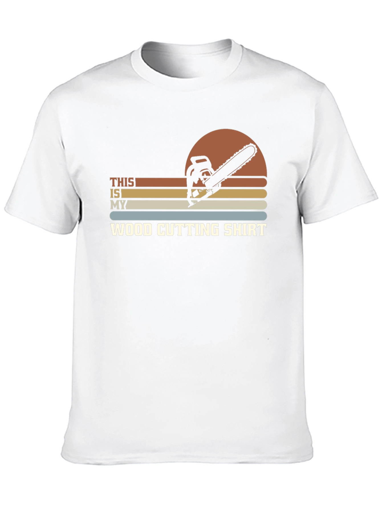 Black Wood Cutting Shirt - Chainsaw Graphic Tee view 10