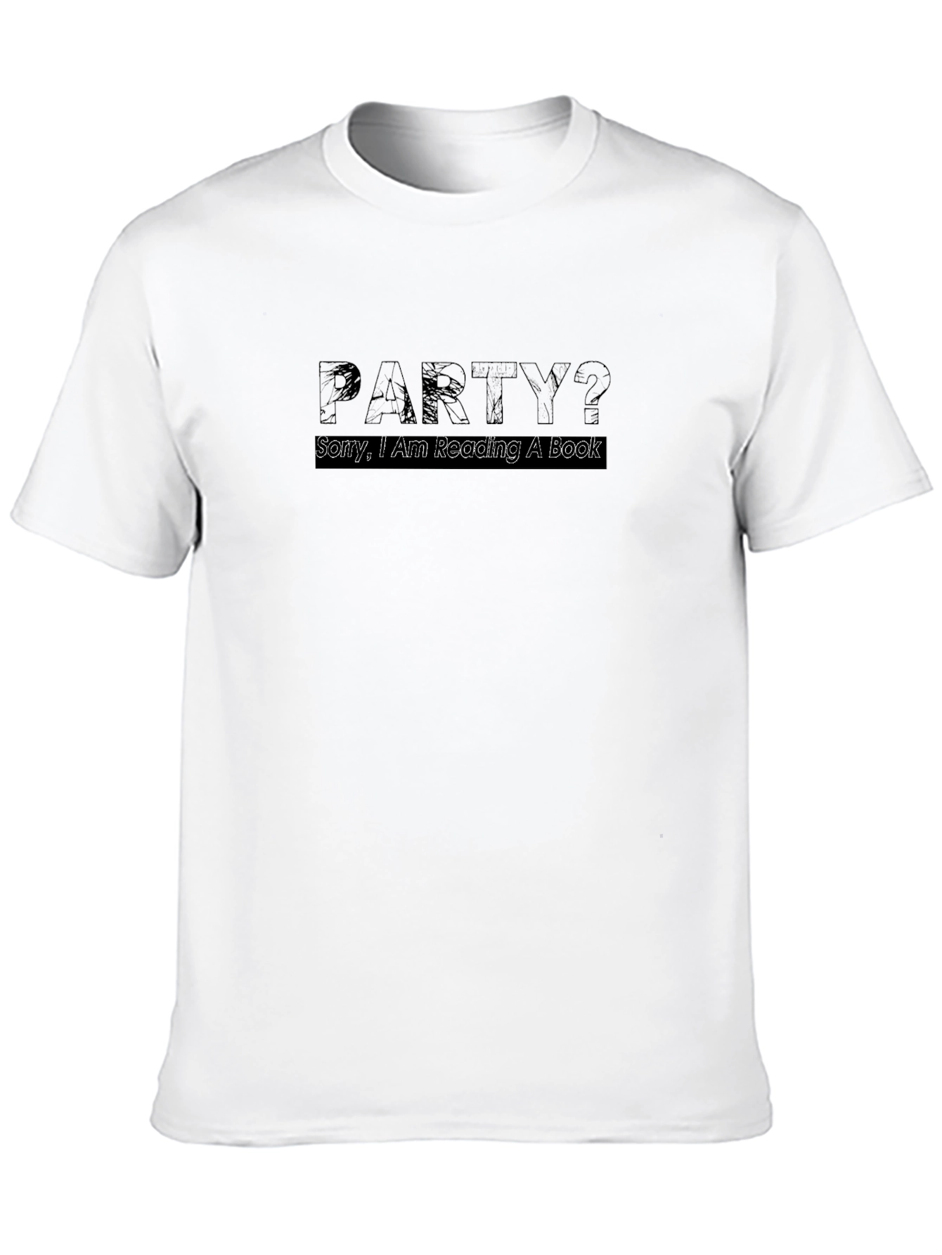 Black Party? Funny Reader T-Shirt - Black view 10
