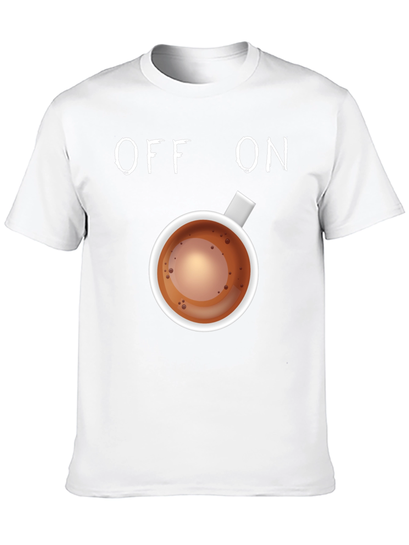 Black Coffee Lover T-Shirt: Off-On Caffeine Mode view 10