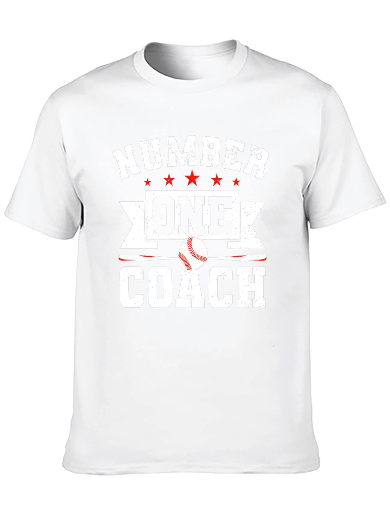 Black Number One Baseball Coach Graphic T-Shirt view 10