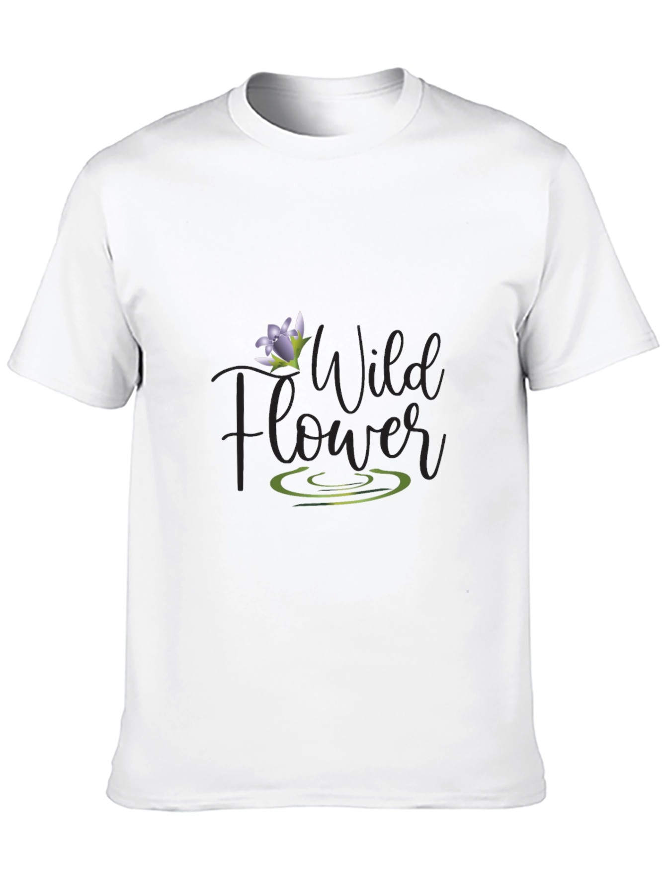 Black Wildflower Graphic Tee - Men's Black T-Shirt view 10
