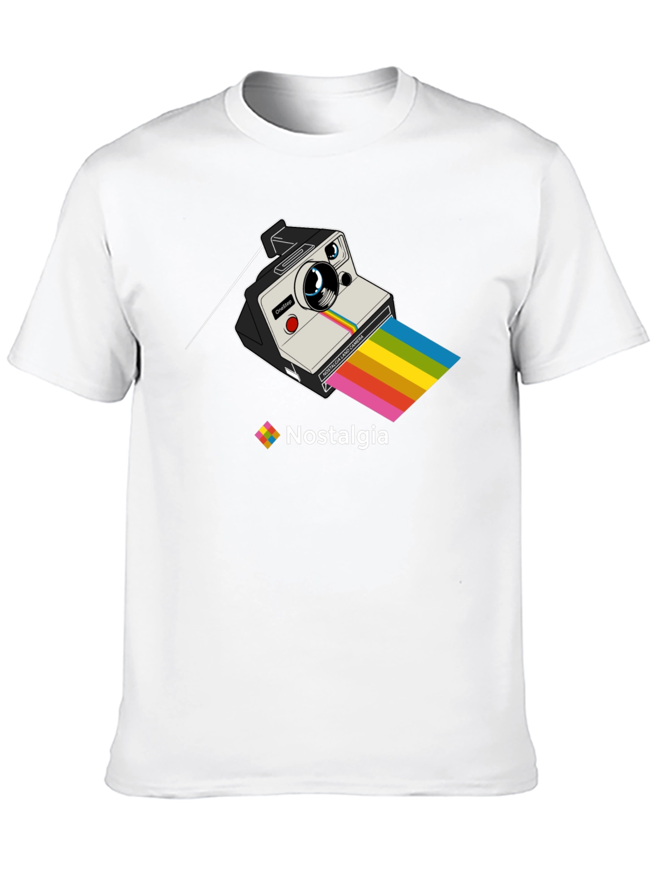 Black Retro Camera Nostalgia T-Shirt view 10