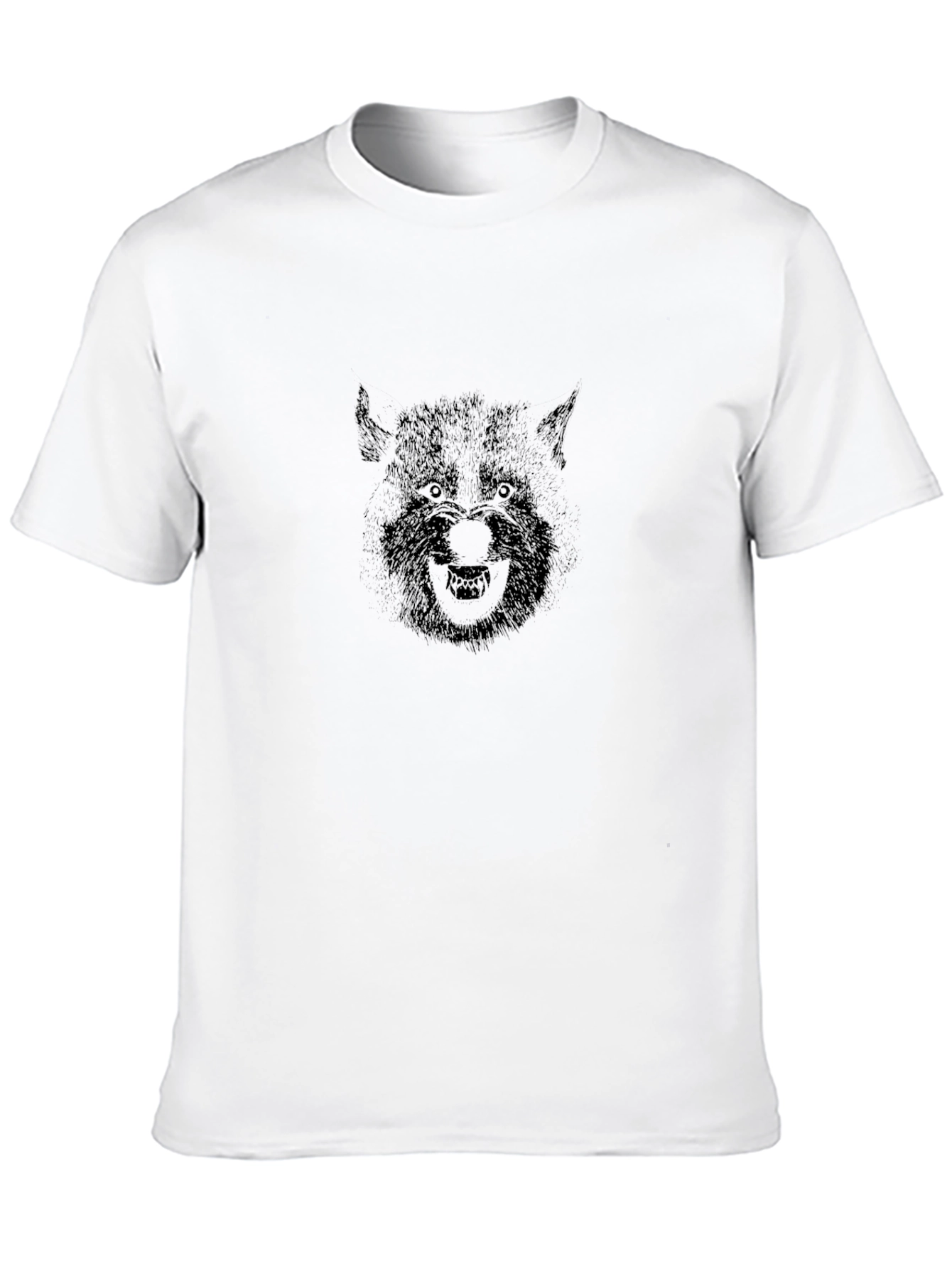 Black Werewolf Graphic Tee - Black Cotton Blend view 10