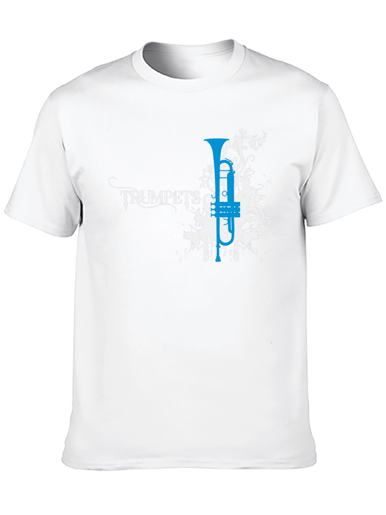 Black Trumpets Graphic Tee - Music Lover's T-Shirt view 10