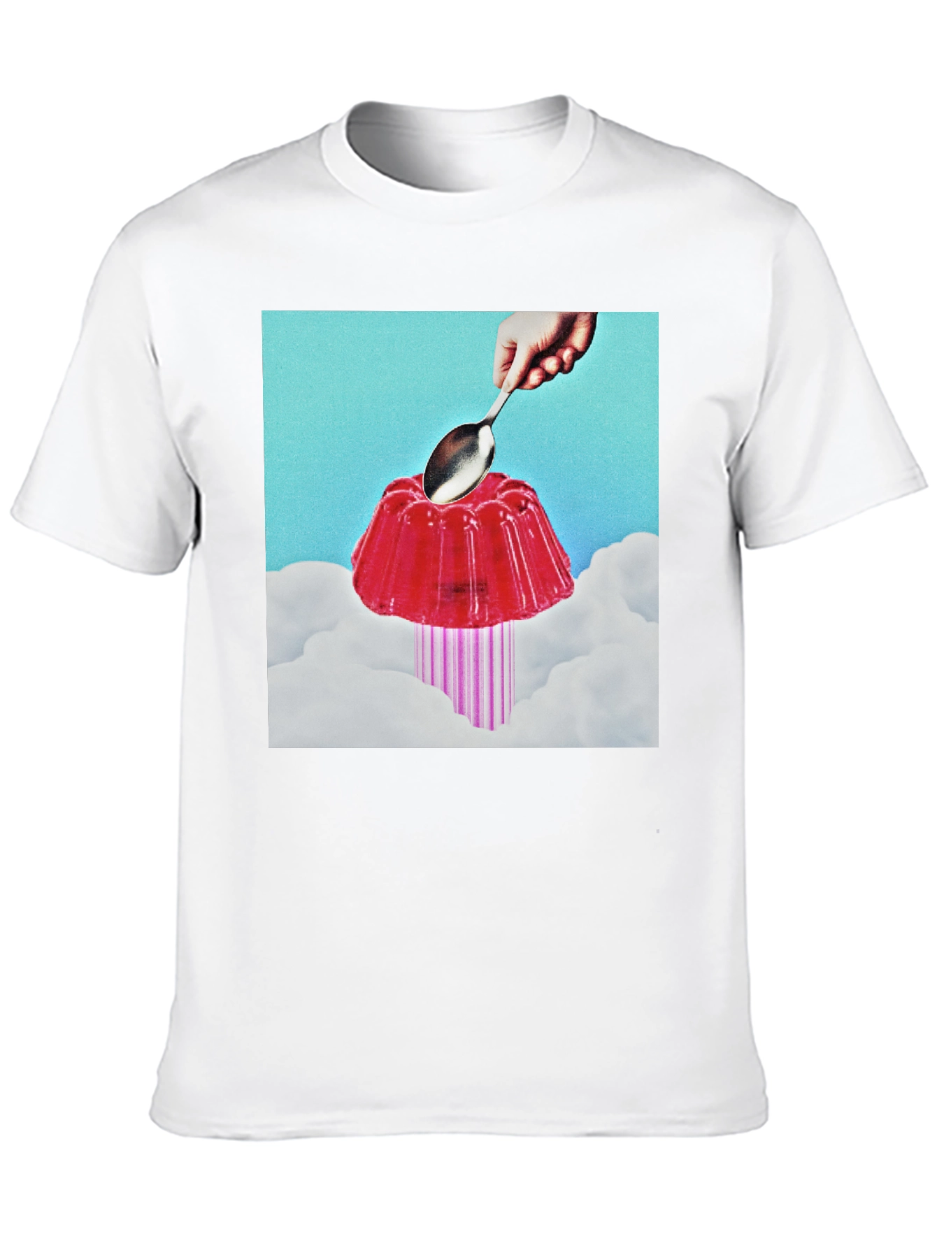 Black Surreal Jelly Dessert T-Shirt view 10