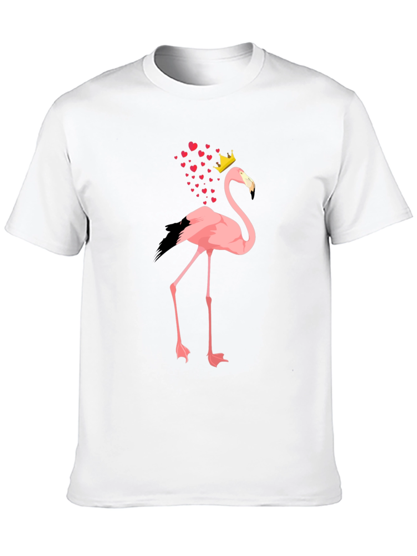 Black Flamingo King T-Shirt - Men's Black Tee view 10